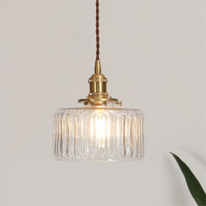 Vitrō™ Hanglamp Met Glazen Kap En Messing Afwerking