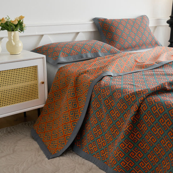 100% Cotton Quilt - Vintage Japanese Design Reversible
