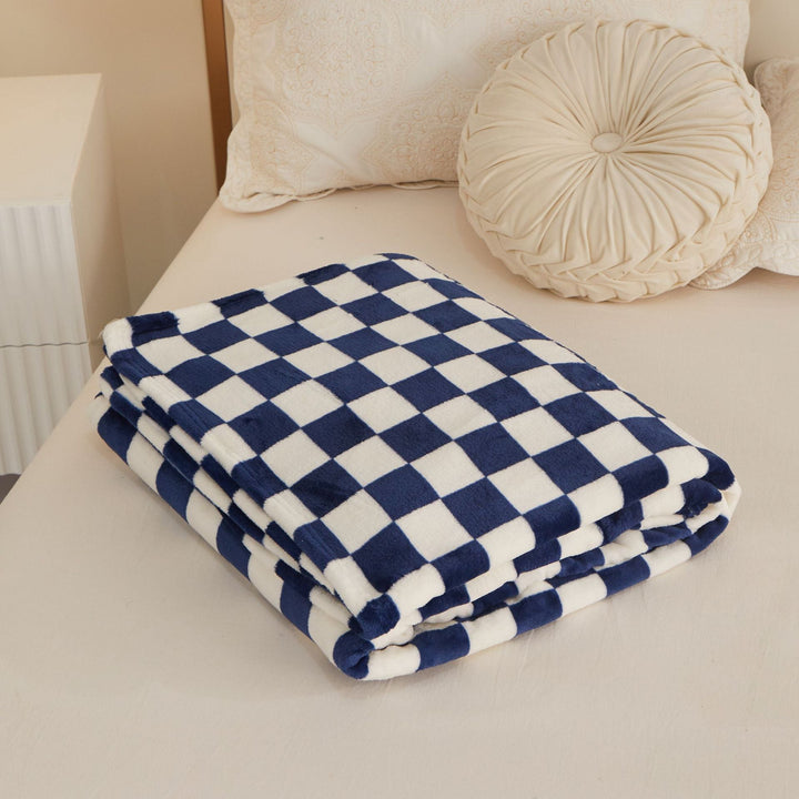 Checkered Flannel Throw Blanket