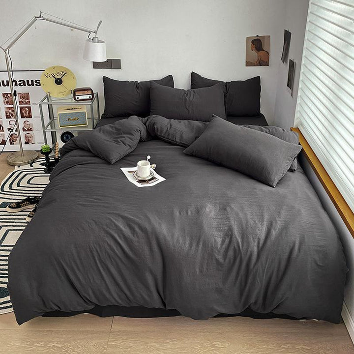 Washed Cotton Bedding Set (4PCS)
