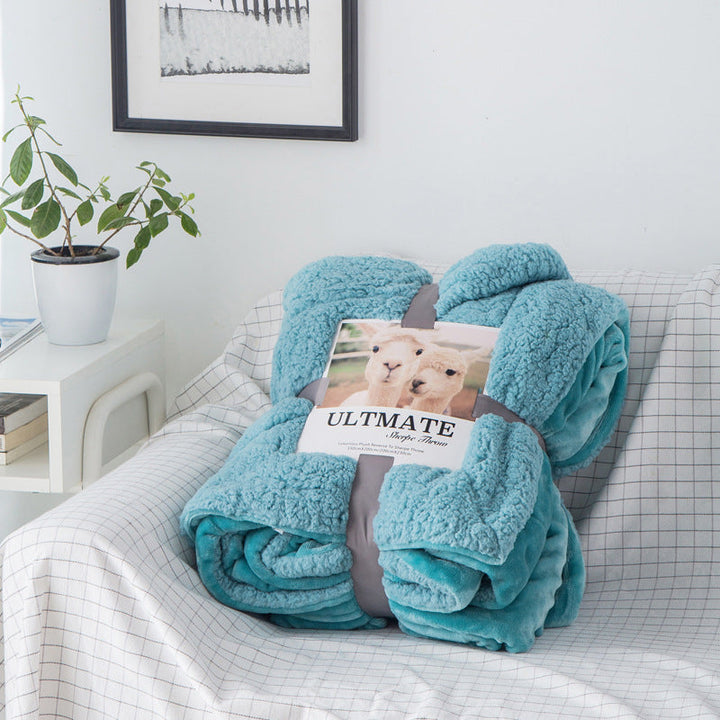 Double Layer Fleece Throw Blanket
