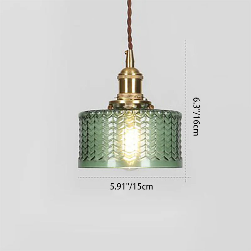 Vitrō™ Hanglamp Met Glazen Kap En Messing Afwerking