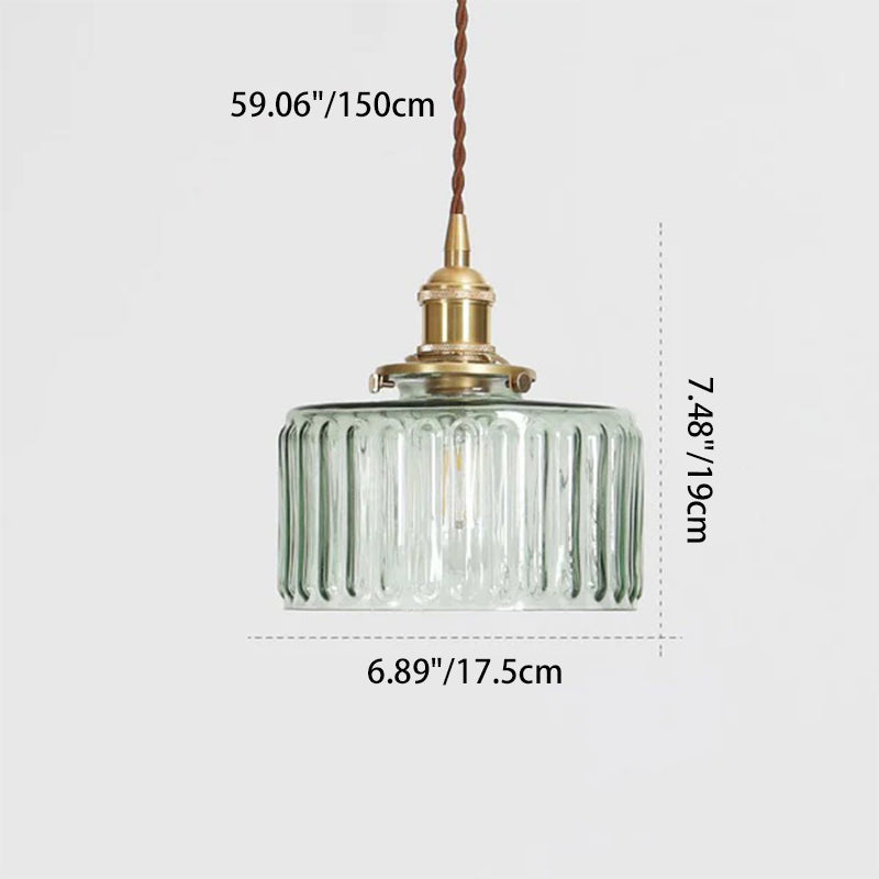 Vitrō™ Hanglamp Met Glazen Kap En Messing Afwerking