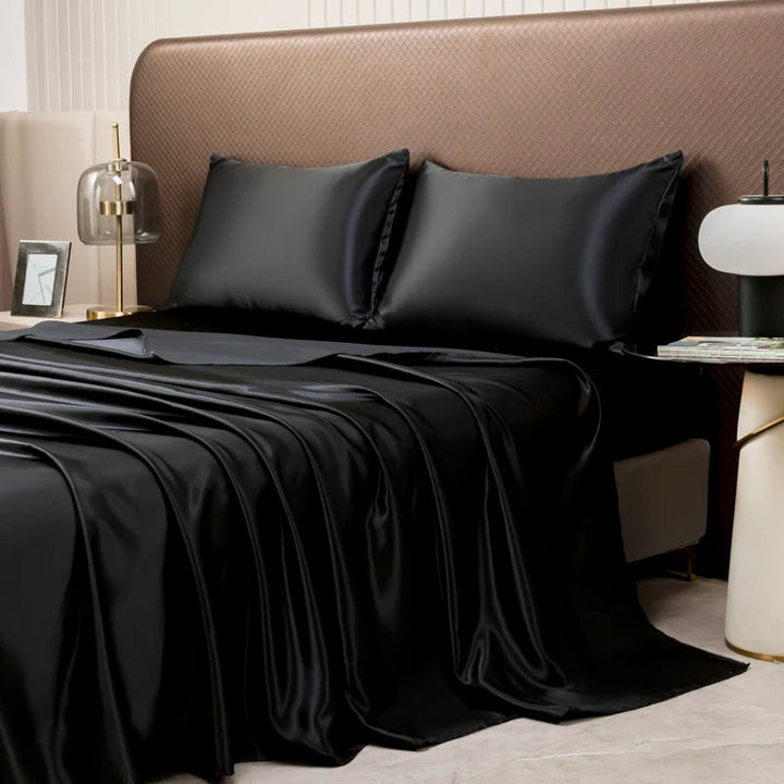 Luxury Satin Sheets - Silky Bedding Set with Pillowcases
