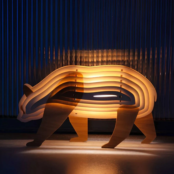 WildCraft™ Houten dierenlamp