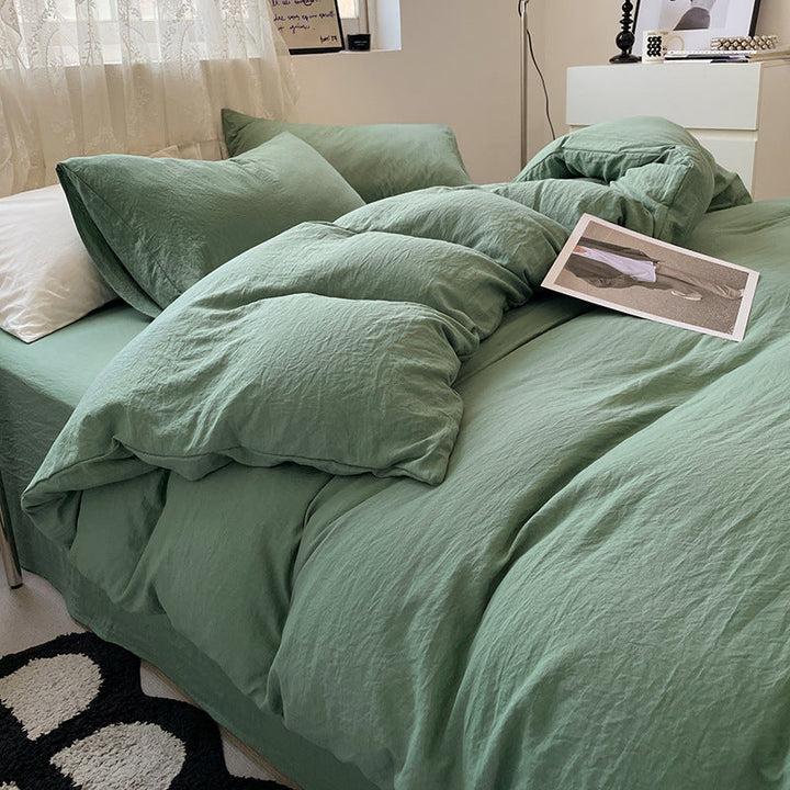 Washed Cotton Bedding Set (4PCS)