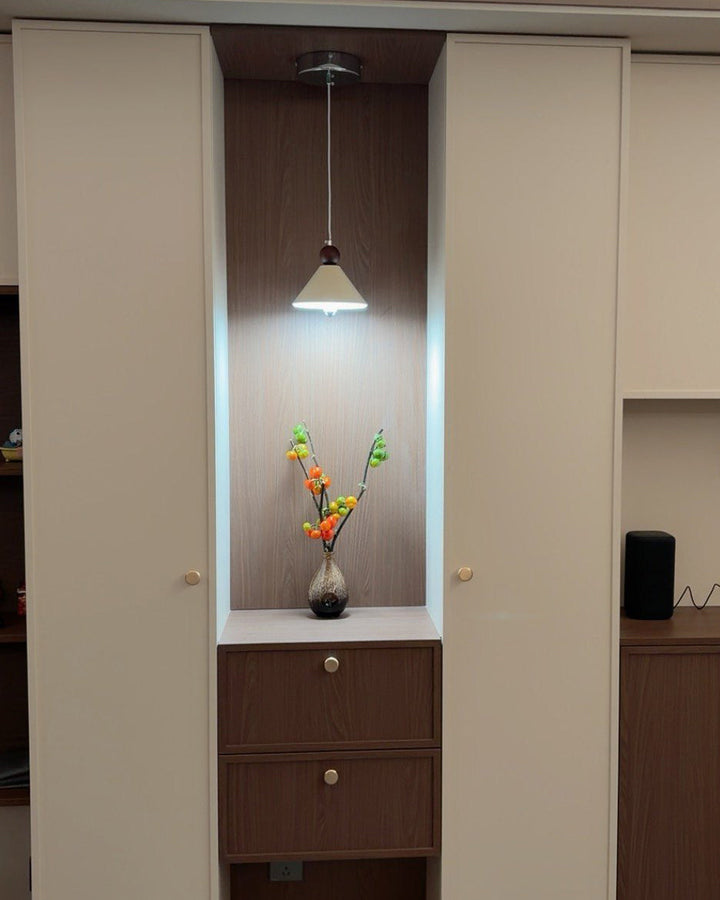 Konō™ Hanglamp Met Kegelvormige Kap, Witte Kap Voor Woonkamer
