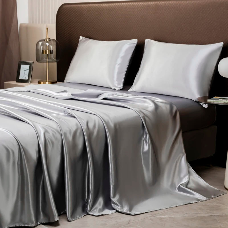 Luxury Satin Sheets - Silky Bedding Set with Pillowcases