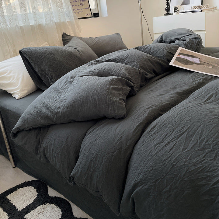 Washed Cotton Bedding Set (4PCS)