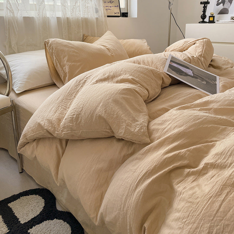 Washed Cotton Bedding Set (4PCS)