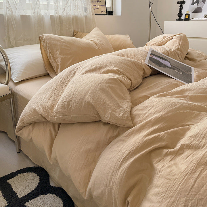 Washed Cotton Bedding Set (4PCS)