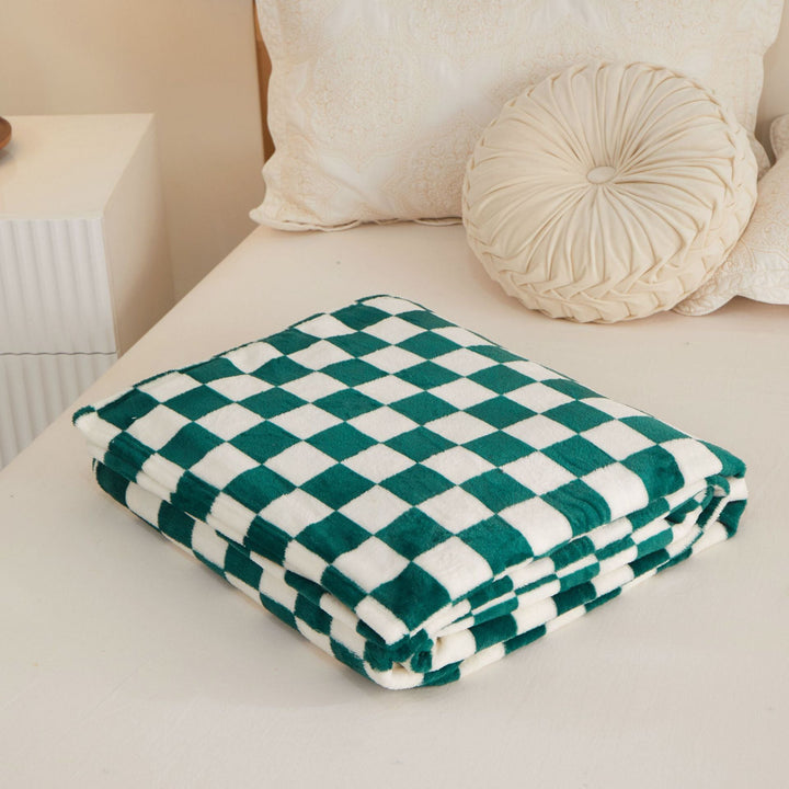 Checkered Flannel Throw Blanket