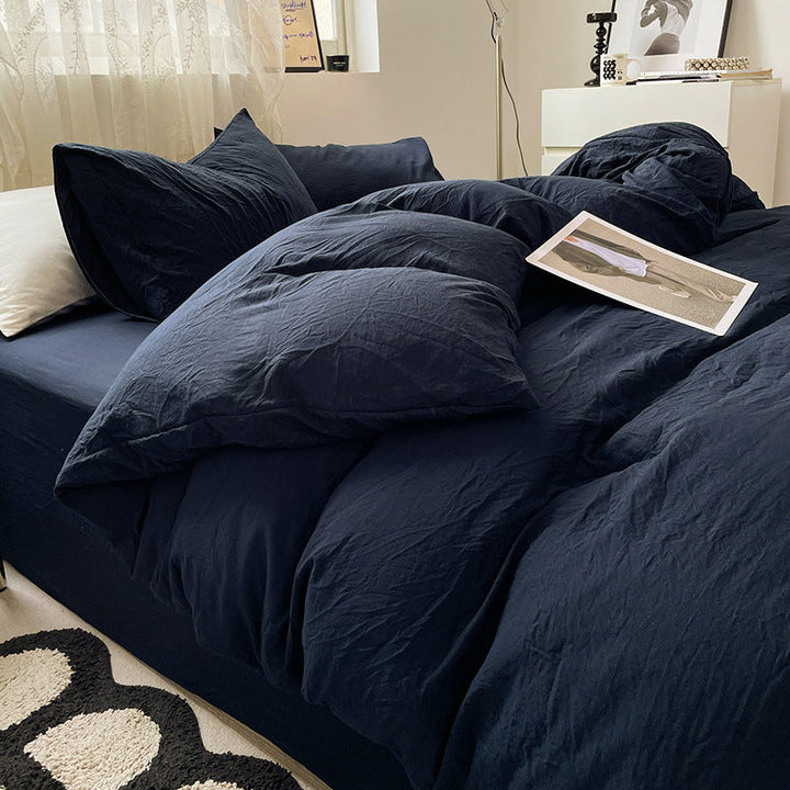 Washed Cotton Bedding Set (4PCS)