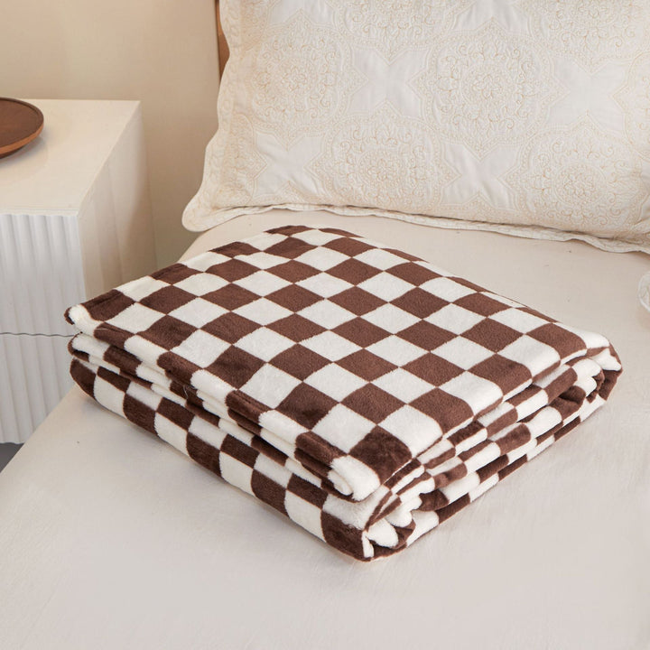 Checkered Flannel Throw Blanket