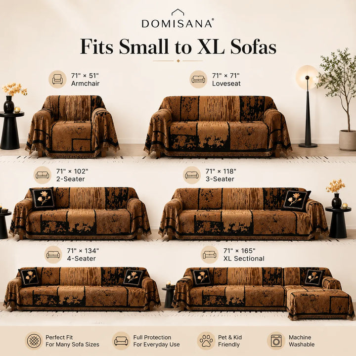 Pet Friendly Chenille Couch Cover – Thousand Ink Design