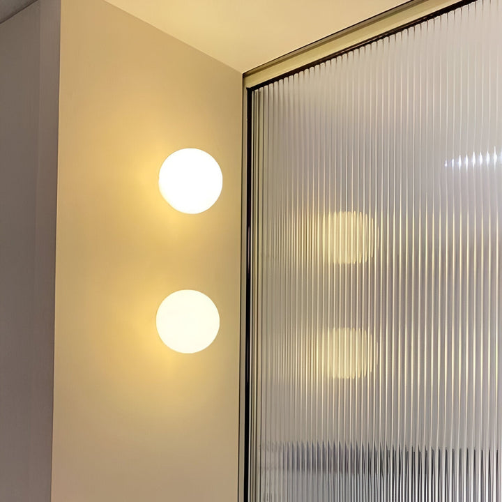 Lunō™ Ronde Glazen Led-Wandlamp, Minimalistisch Ontwerp