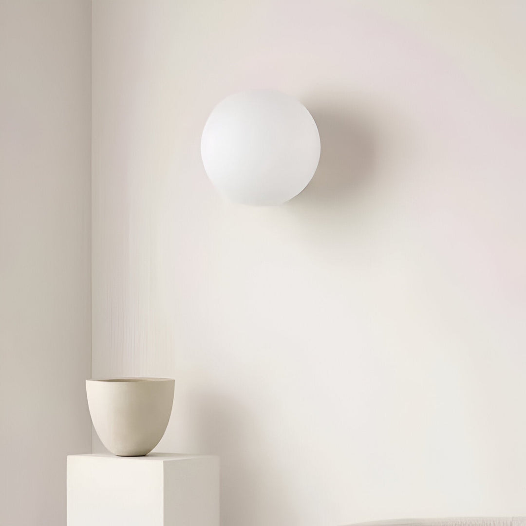 Lunō™ Ronde Glazen Led-Wandlamp, Minimalistisch Ontwerp