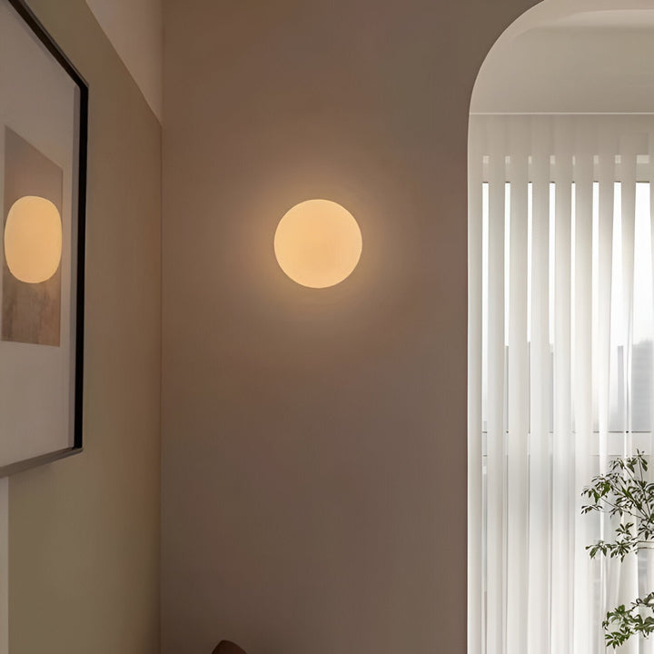 Lunō™ Ronde Glazen Led-Wandlamp, Minimalistisch Ontwerp