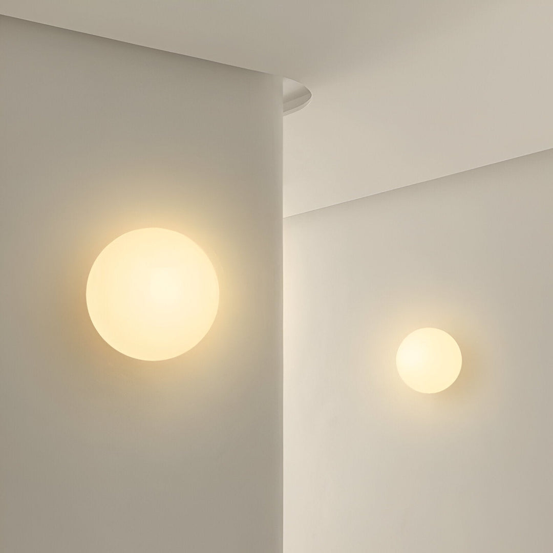 Lunō™ Ronde Glazen Led-Wandlamp, Minimalistisch Ontwerp