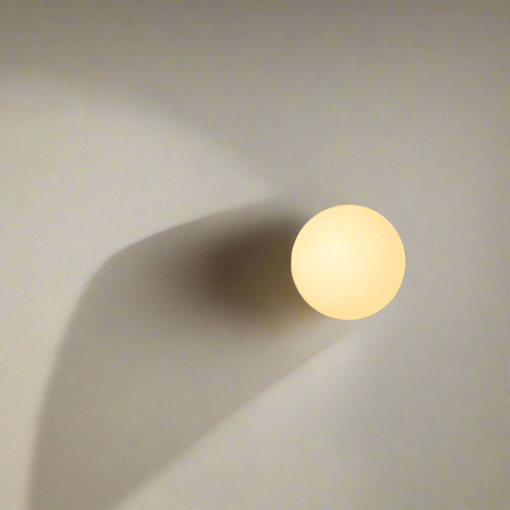 Lunō™ Ronde Glazen Led-Wandlamp, Minimalistisch Ontwerp