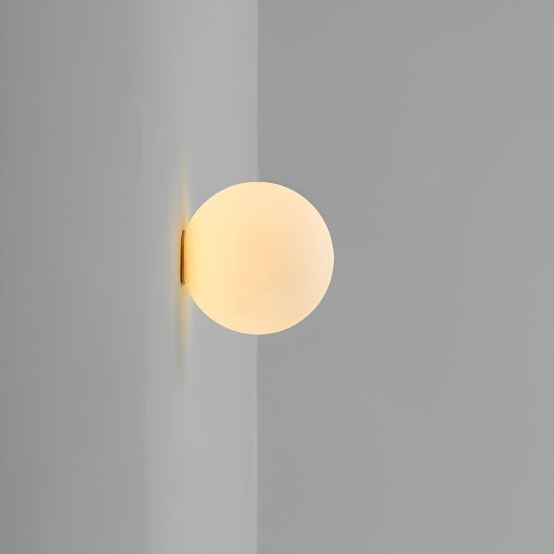 Lunō™ Ronde Glazen Led-Wandlamp, Minimalistisch Ontwerp
