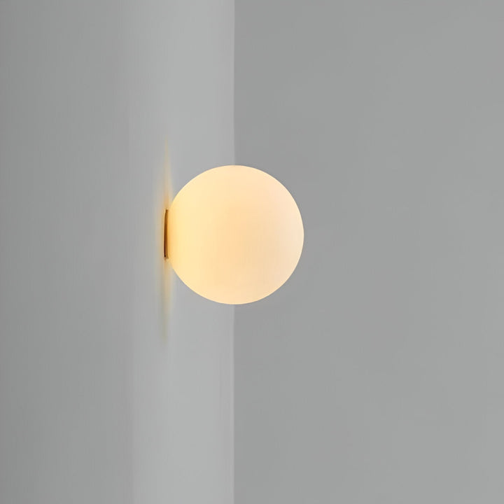 Lunō™ Ronde Glazen Led-Wandlamp, Minimalistisch Ontwerp