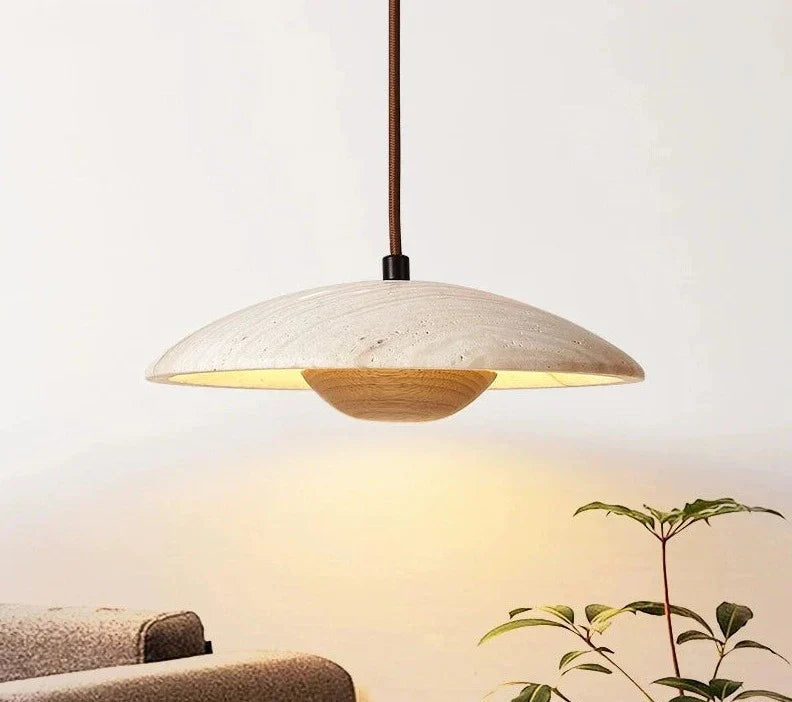 Ishō™ | Japandi Steenlook Hanglamp