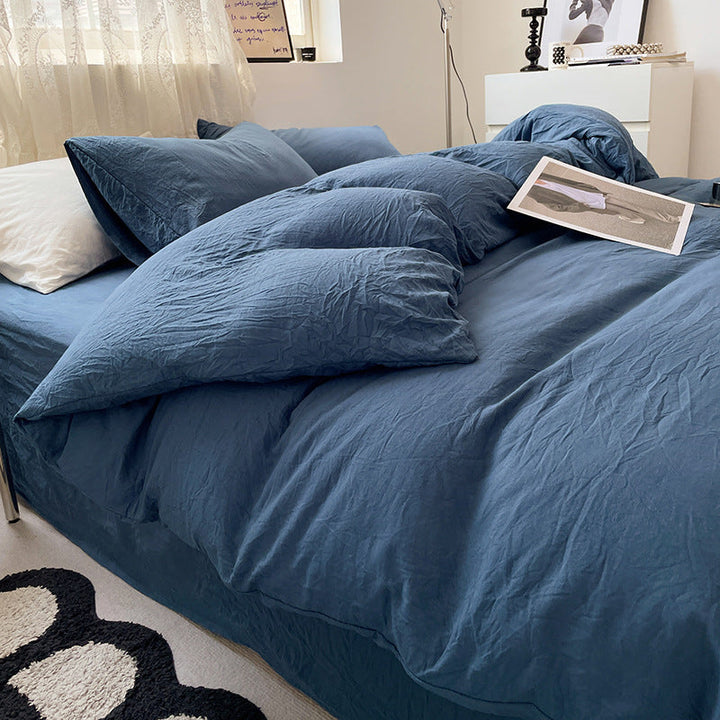 Washed Cotton Bedding Set (4PCS)