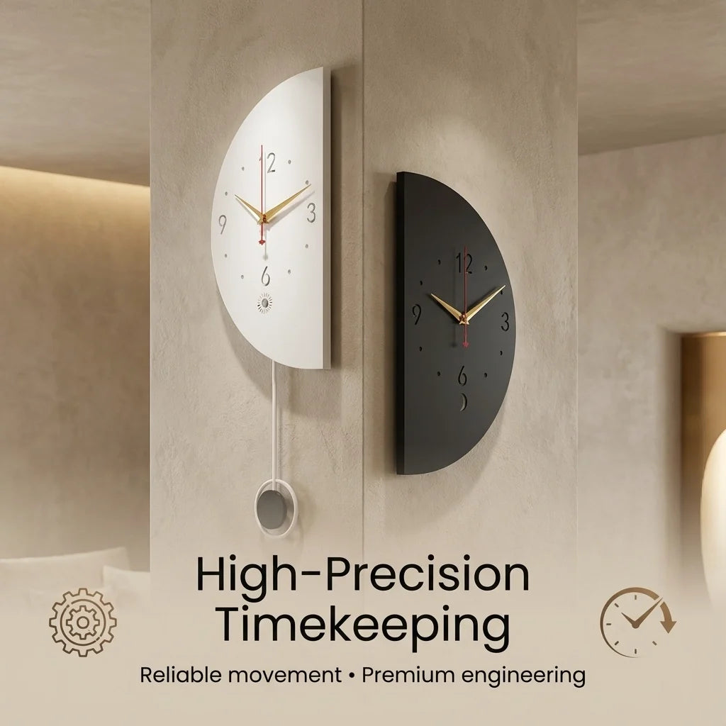 Luxury Dual-Sided Corner Wall Clock