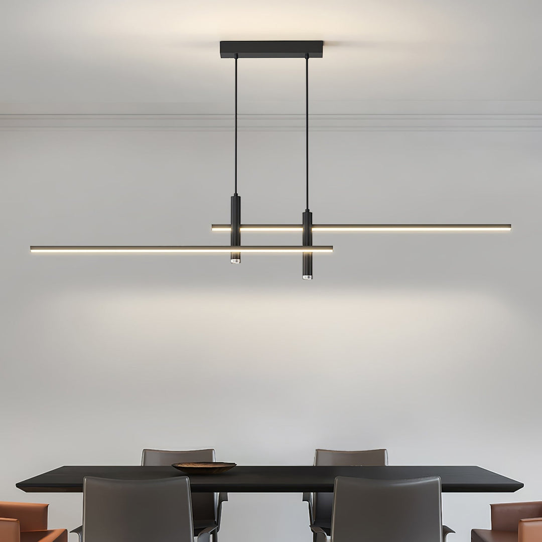 Lineaire Hanglamp Van Metaal, Verstelbaar En Dimbaar