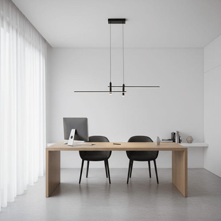 Lineaire Hanglamp Van Metaal, Verstelbaar En Dimbaar