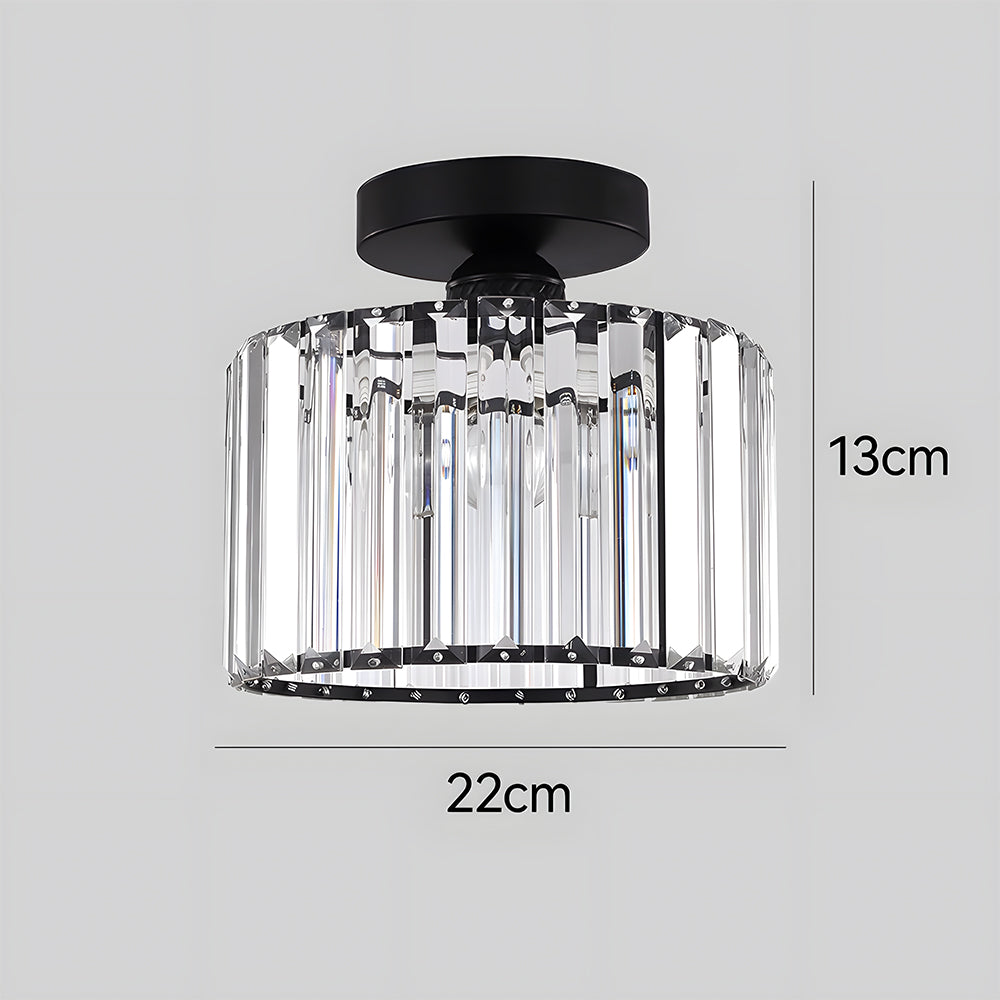 Plafondlamp Met Kristallen Details Voor Woonkamer