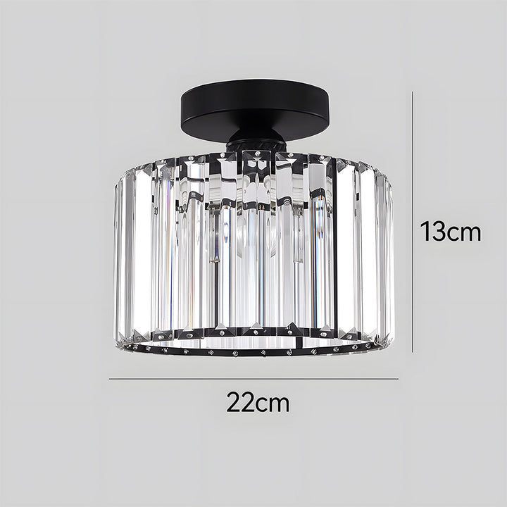 Plafondlamp Met Kristallen Details Voor Woonkamer