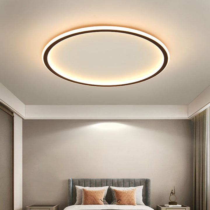 Ronde Led-plafondlamp Met Minimalistisch Scandinavisch Ontwerp