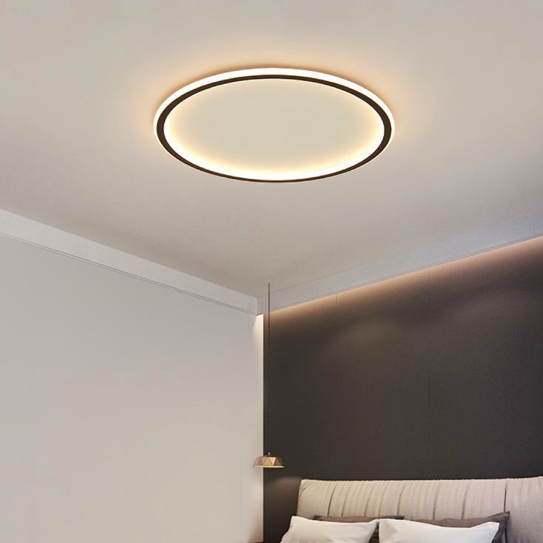 Ronde Led-plafondlamp Met Minimalistisch Scandinavisch Ontwerp