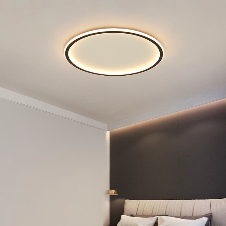 Ronde Led-plafondlamp Met Minimalistisch Scandinavisch Ontwerp