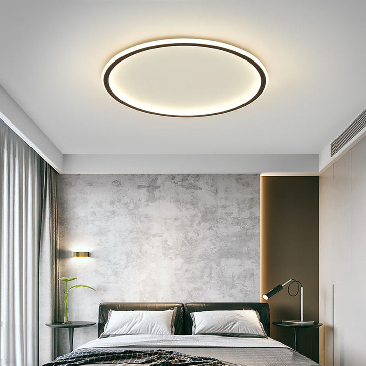 Ronde Led-plafondlamp Met Minimalistisch Scandinavisch Ontwerp