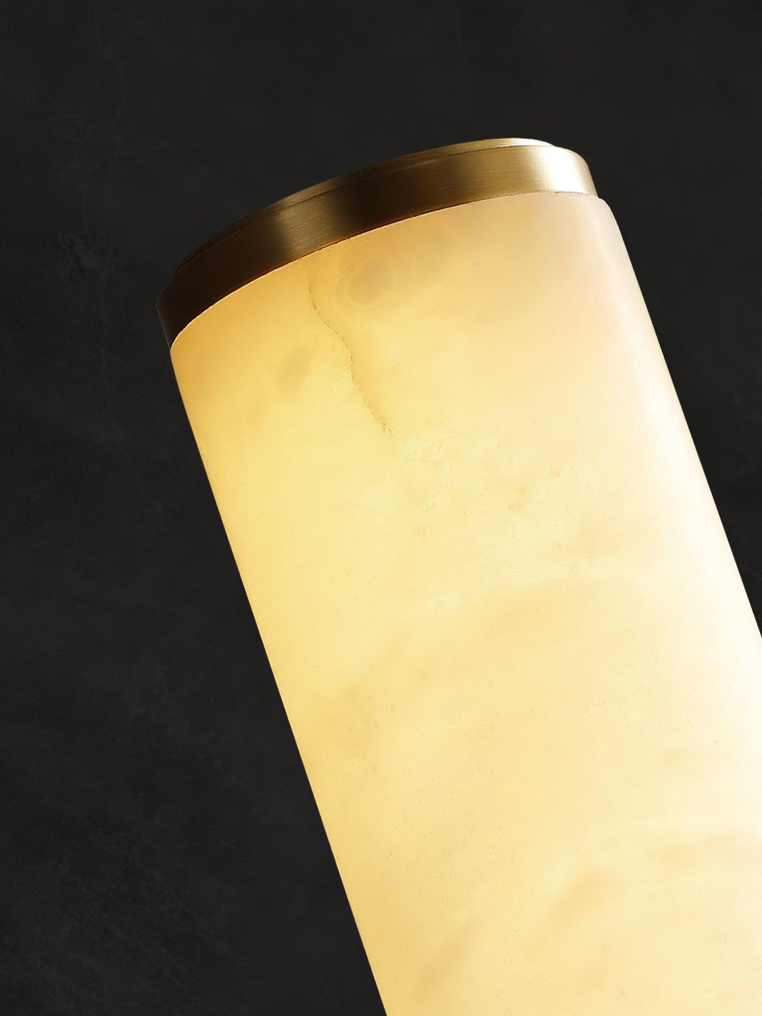 Wandlamp Met Alabasterkolom En Wandmontage