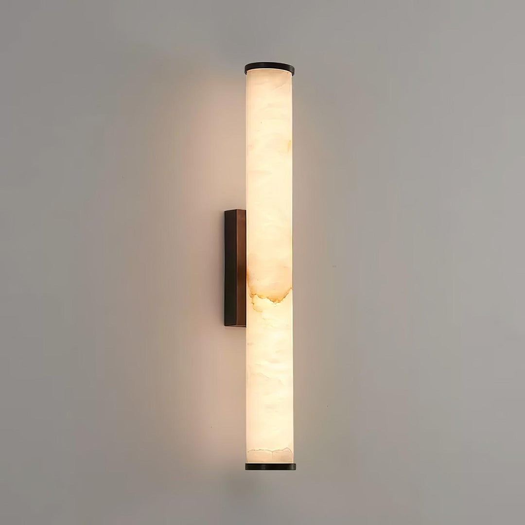 Wandlamp Met Alabasterkolom En Wandmontage