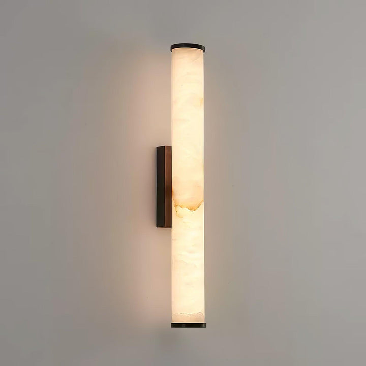 Wandlamp Met Alabasterkolom En Wandmontage