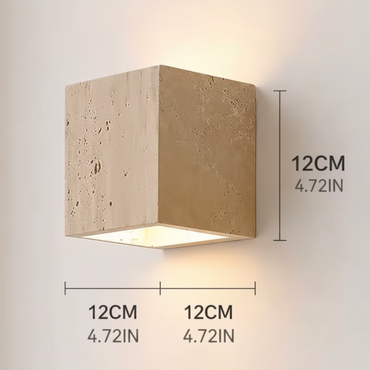 Muro™ | Japandi Travertijn-Look Wandlamp