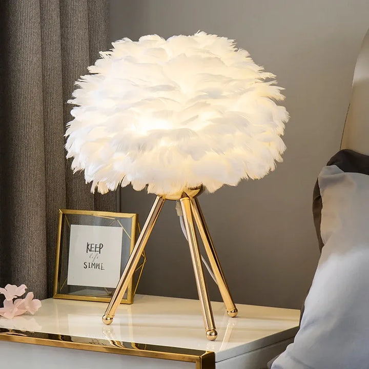 Florienne Feather Table Lamp