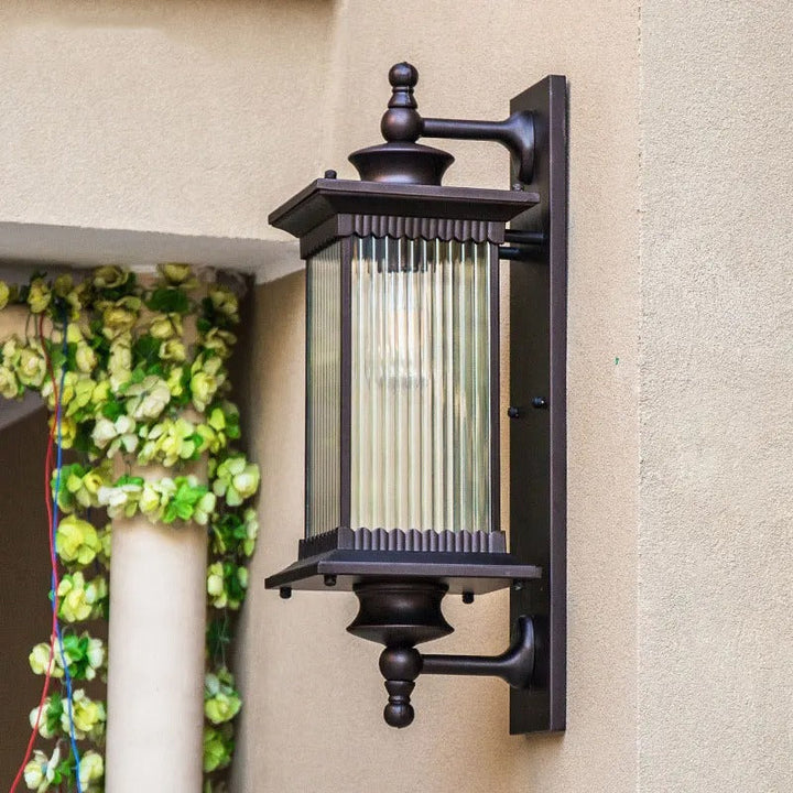 Buitenwandlamp Met Lantaarnvorm, Zwarte Afwerking