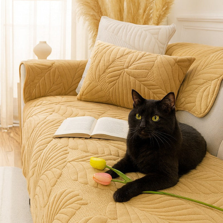 Kid & Pet Friendly Couch Cover - Non-Slip & Plush